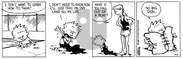 Calvin and Hobbes on Friday September 20, 1991 Comic Strip