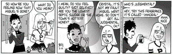 Luann on Monday March 19, 2001 Comic Strip