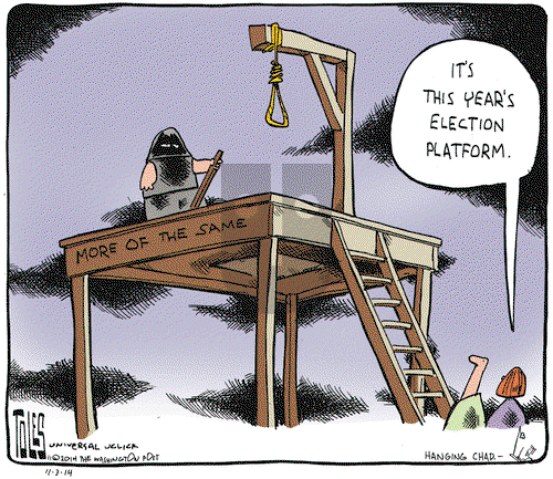 Tom Toles on Monday November 3, 2014 Comic Strip