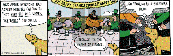 Overboard on Thursday November 26, 2015 Comic Strip