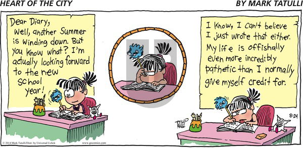 Heart of the City - Sunday August 24, 2014 Comic Strip