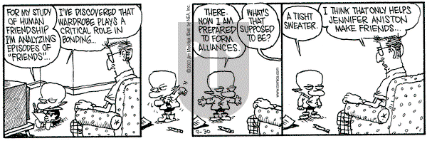 Monty on Tuesday September 30, 2003 Comic Strip