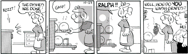 Drabble on Tuesday October 23, 2001 Comic Strip