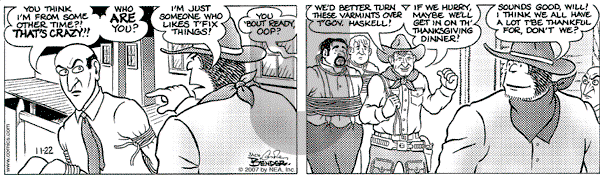 Alley Oop on Thursday November 22, 2007 Comic Strip
