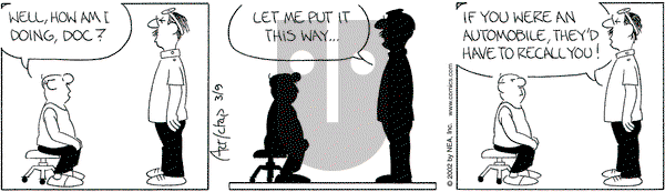 The Born Loser on Saturday March 9, 2002 Comic Strip