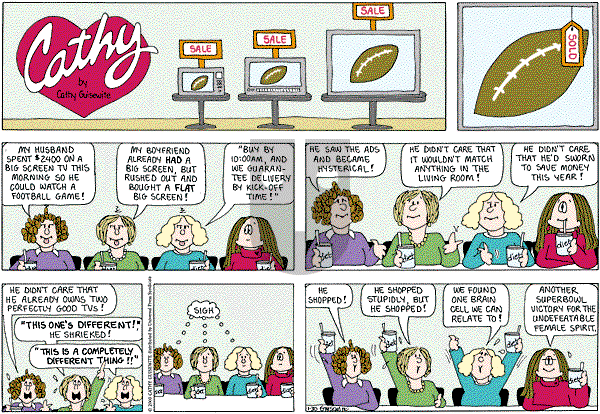 Cathy Classics - Sunday January 30, 2011 Comic Strip