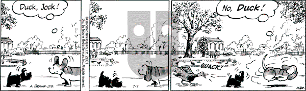 Fred Basset on Saturday July 7, 2001 Comic Strip