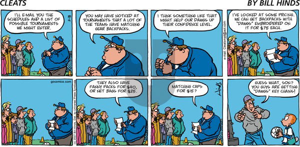 Cleats on Sunday March 18, 2007 Comic Strip