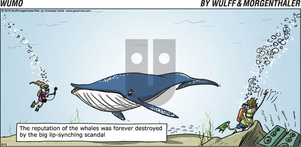 WuMo on Sunday March 13, 2016 Comic Strip