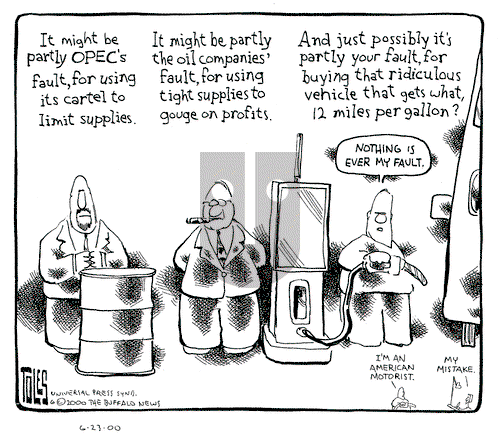 Tom Toles on Friday June 23, 2000 Comic Strip