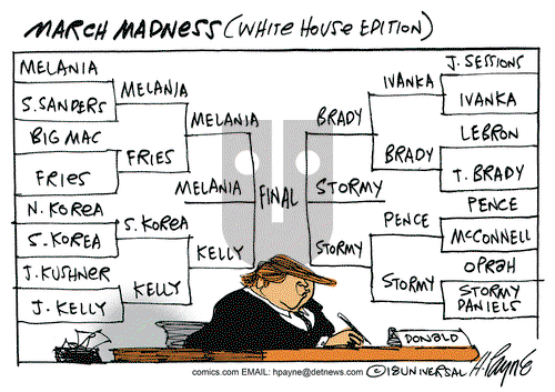 Henry Payne on Wednesday March 14, 2018 Comic Strip
