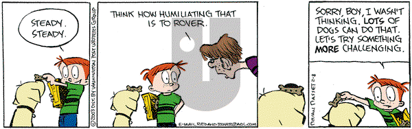 Red and Rover on Saturday February 8, 2003 Comic Strip