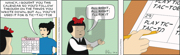 Nancy on Wednesday March 4, 2020 Comic Strip