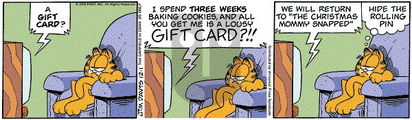 Garfield on Monday December 1, 2008 Comic Strip