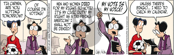 Baldo on Monday November 5, 2012 Comic Strip