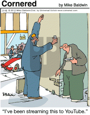Cornered on Thursday February 16, 2012 Comic Strip