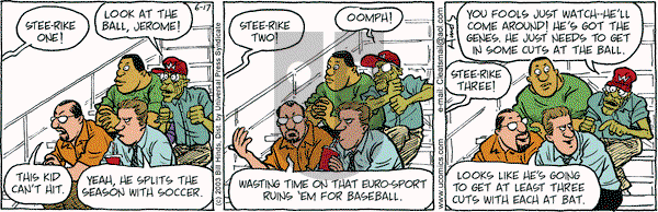 Cleats on Tuesday June 17, 2003 Comic Strip