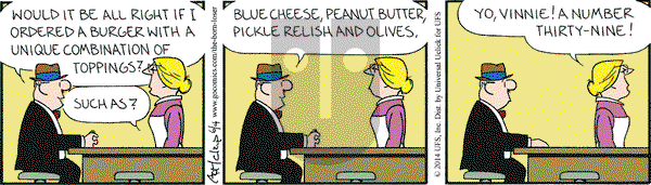 The Born Loser on Wednesday June 4, 2014 Comic Strip