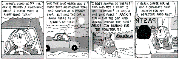 Cathy Classics on Saturday January 16, 1993 Comic Strip