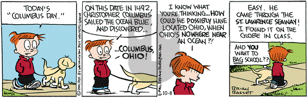 Red and Rover on Monday October 8, 2001 Comic Strip