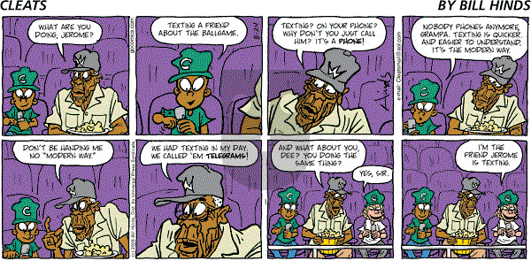Cleats - Sunday August 24, 2008 Comic Strip