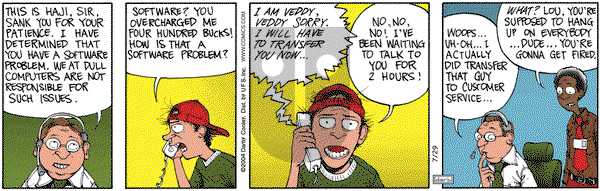 Get Fuzzy on Thursday July 29, 2004 Comic Strip
