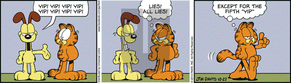 Garfield - Wednesday October 22, 2014 Comic Strip