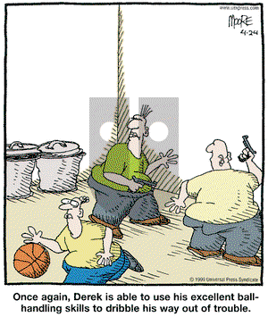 In the Bleachers on Saturday April 24, 1999 Comic Strip