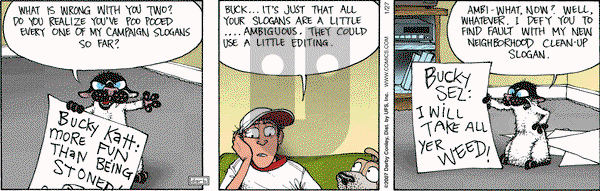 Get Fuzzy on Saturday January 27, 2007 Comic Strip