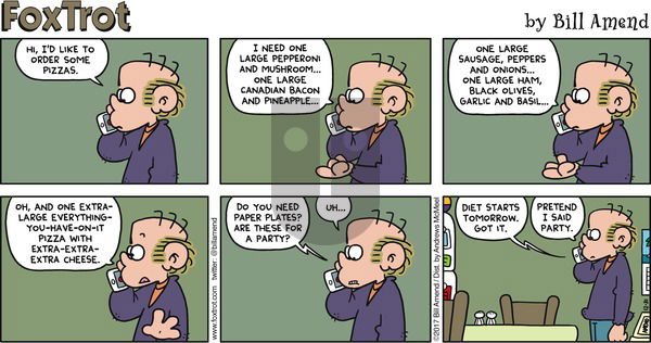 FoxTrot on Sunday December 31, 2017 Comic Strip