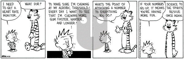 Calvin and Hobbes on Thursday April 27, 1995 Comic Strip
