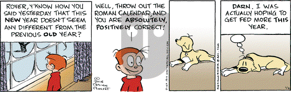 Red and Rover on Saturday January 2, 2016 Comic Strip