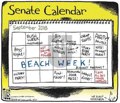 Tom Toles on Friday September 28, 2018 Comic Strip
