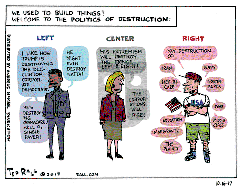 Ted Rall on Monday October 16, 2017 Comic Strip