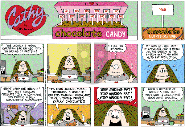 Cathy Classics - Sunday February 17, 2013 Comic Strip