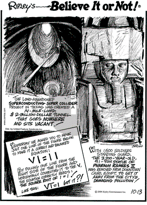 Ripley's Believe It or Not on Friday October 13, 2006 Comic Strip