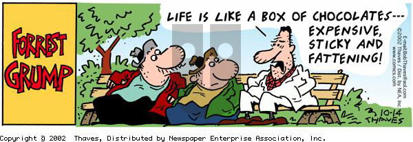 Frank and Ernest on Monday October 14, 2002 Comic Strip