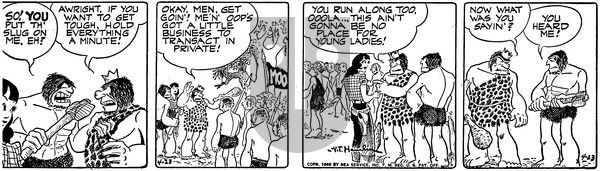 Alley Oop on Saturday April 23, 1949 Comic Strip
