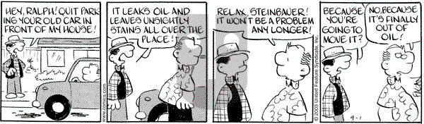Drabble on Monday September 1, 2003 Comic Strip