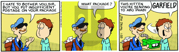 Garfield on Saturday January 28, 1984 Comic Strip