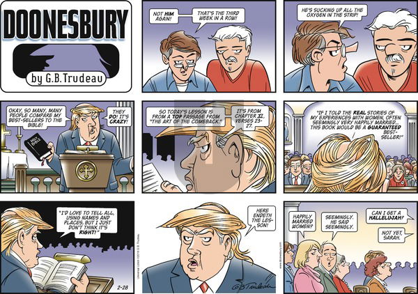 Doonesbury on Sunday February 28, 2016 Comic Strip