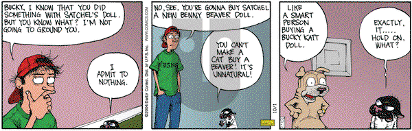 Get Fuzzy on Friday October 1, 2004 Comic Strip
