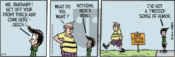Grand Avenue on Thursday June 4, 2015 Comic Strip