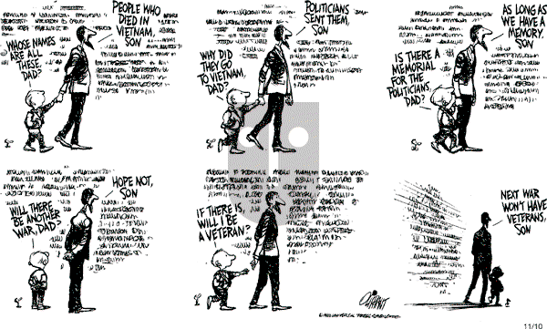 Pat Oliphant - Wednesday November 10, 1982 Comic Strip