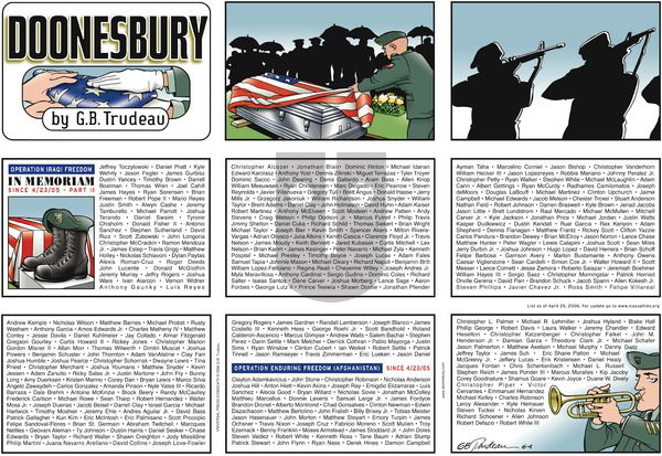 Doonesbury on Sunday June 4, 2006 Comic Strip