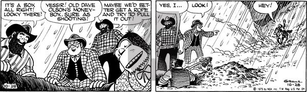 Alley Oop on Tuesday October 28, 1975 Comic Strip