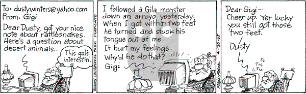The Elderberries on Saturday April 30, 2005 Comic Strip