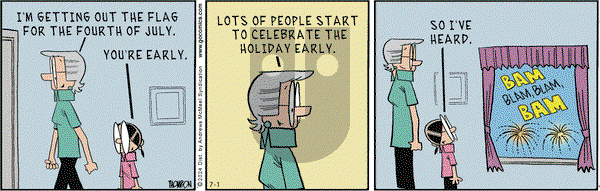 Grand Avenue on Monday July 1, 2024 Comic Strip