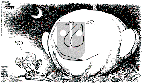 Pat Oliphant on Monday October 26, 1992 Comic Strip