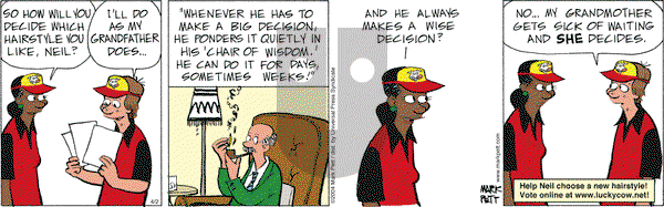 Lucky Cow on Friday April 4, 2025 Comic Strip